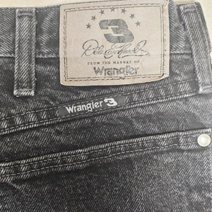 Pantalones de mezclilla rectos vintage Dale Earnhardt Wrangler para hombre 36 X 30 negros #3 - Imagen 1 de 12