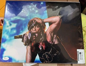 Steven Tyler Aerosmith cantante principale foto firmata 8x10 con JSA COA - Foto 1 di 7