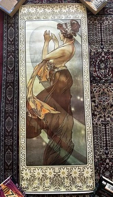 Pôster Art Nouveau Athena Rep London Alphonse Mucha - Etoile Polaire - 46" x 17  - Imagem 1 de 4