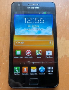 Samsung Galaxy SII GT-i9100 ohne SIM-Lock, 16GB, schwarz, gebraucht - Bild 1 von 2