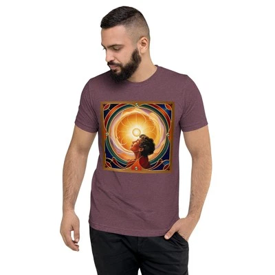 Be Here Now - Versión Namaste - Camiseta manga corta - Granate Triblend Foto 1 de 4