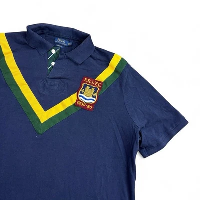 Polo Ralph Lauren Polo Shirt Men’s XXL Navy Blue PRLFC Rugby Patch Short Sleeve - Image 1 of 4