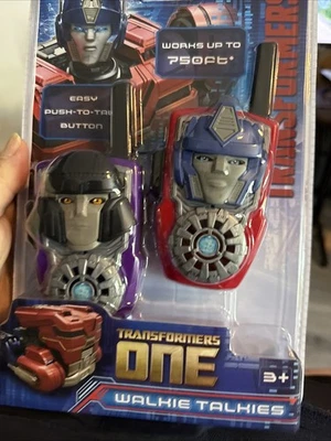 Hasbro 2024 Transformers One Walkie Talkies botón de conversación fácil NUEVO EN PAQUETE Foto 1 de 2