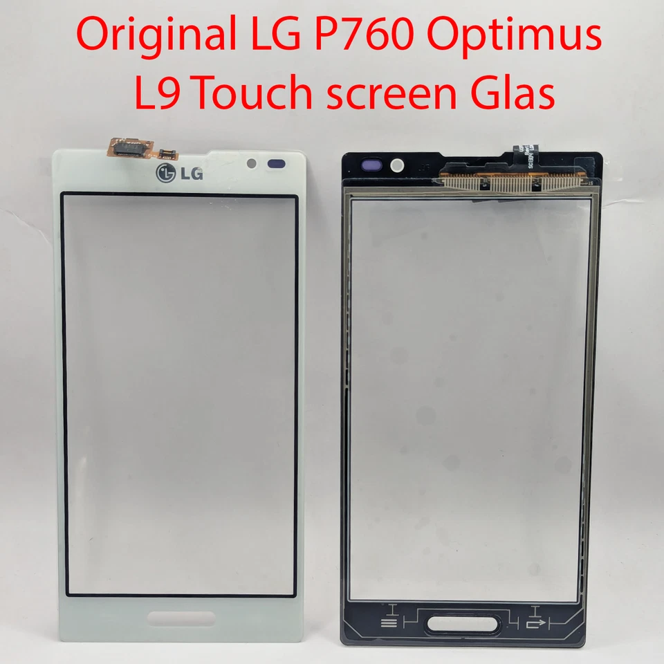 Original LG P760 Optimus L9 Touch screen Glas Scheibe Display Cover weiß - Bild 1 von 1