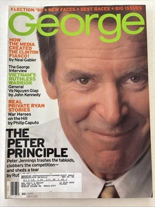George Mag Nov 1998 Peter Jennings, Election 98, Jonestown, Monica Lewinsky - Bild 1 von 12