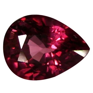 1.53 ct AAA+ Incredible Pear Shape (8 x 6 mm) Pinkish Red Rhodolite Garnet - Imagen 1 de 1