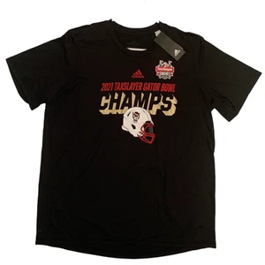 Adidas NC State Wolfpack Men's Size XL 2021 Taxslayer Gator Bowl Champs T-Shirt - Picture 1 of 10