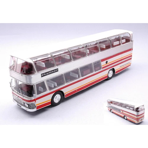 NEOPLAN NH 22L SKYLINER 1983 WHITE/RED 1 43 Ixo Model Autobus Modellino Nuovo