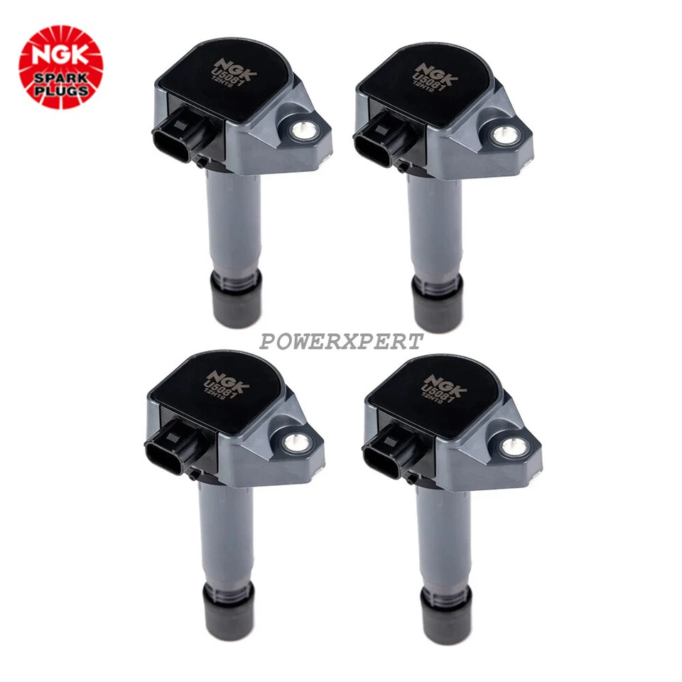 OEM NGK U5081 *4 pcs  Ignition Coil 30520RNAA01 For Honda CIVIC Accord CRV 1.8L - Image 1 of 1