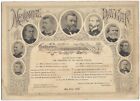 Invitation US Grant Thomas Meade Foote McClellan Hooker Civil War GAR Knapp 1886
