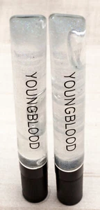 New 2 Pack Youngblood Mineral Cosmetics Beautiful Mighty Shiny Stripped Lip Gel - Picture 1 of 8