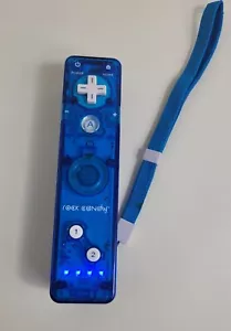 Nintendo Wii Controller Blue Transparent Remotes Tested & Working - Foto 1 di 9