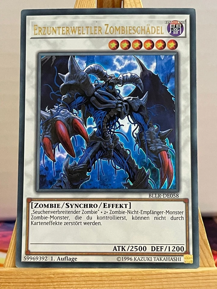 Erzunterweltler Zombieschädel BLLR-DE058 Ultra Rare Deutsch NM YUGIOH - Bild 1 von 1