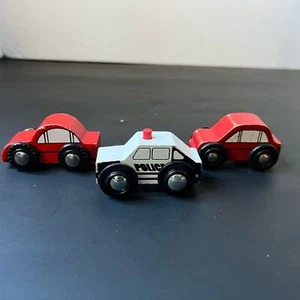Melissa and Doug toy wood cars police car - Picture 1 of 8