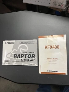 Yamaha Raptor 660 KFX400 Owners Manuals Kawasaki - Picture 1 of 5