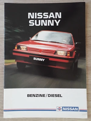 Nissan Sunny Range Brochure 1986 - 1.0  1.3  1.6  1.7D  L  LX  SLX  SGX  DX - Image 1 of 4