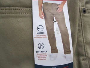 IZOD Men Ultraflex waistband Stretch Regular Fit Supersoft pants 38x30(Tag36x30) - Picture 1 of 9