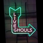 20&quot;x16&quot; Live Ghouls Neon Sign Light Lamp Visual Bar Beer Artwork Decor L1301 for sale