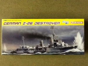 DRAGON 1/350 WW II GERMAN Z-26 DESTROYER PLASIC MODEL KIT # 1064 FACTORY SEALED - Picture 1 of 11