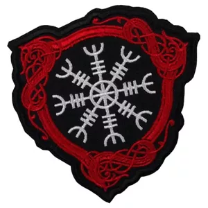 Aegishjalmur Patch | Aegishjalmr Shield Helm Of Awe Terror Norse Ægishjálmr Logo - Picture 1 of 2