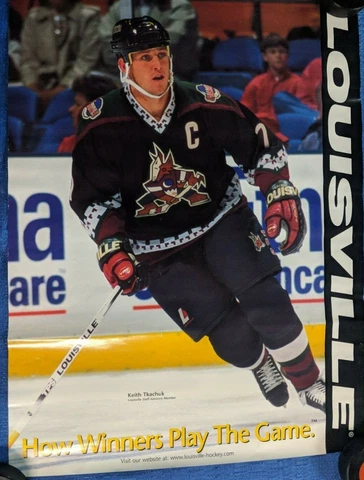 NHL VINTAGE ARIZONA COYOTES KEITH TKACHUCK LOUISVILLE ADVERTISING POSTER 24X18 Cover