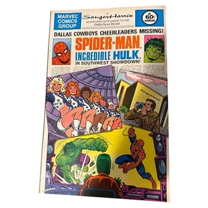 1982 Marvel Spider-Man Incredible Hulk Southwest Showdown Cowboys Cheerleaders - Picture 1 of 2