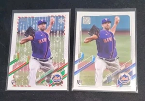 David Peterson 2021 Topps #78 and Holiday Version New York Mets ROOKIE - Picture 1 of 1