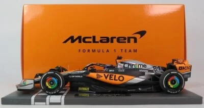 Minichamps F1 Mclaren MCL60 #81 Oscar Piastri British GP 2023 1/18 537232981 - Immagine 1 di 4