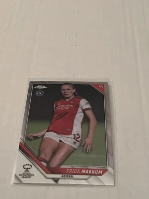 2021-22 Topps Chrome Women’s UEFA Champions League Frida Maanum RC Base - Image 1 of 2