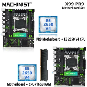 Motherboard Set LGA 2011-3 Kit Xeon E5 2650 V4 PR9 X99 CPU Processor with 1X16=1 - Picture 1 of 7