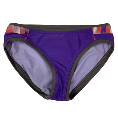 Parte de baixo de biquíni Prana XS Milou ultra violeta Ikat cinza roxo novo com etiquetas - Imagem 1 de 4