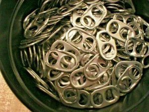 875 (8.3 oz) Aluminum Pull Tabs Pop Can Tops Beer Soda  - For Arts/Crafts  - Picture 1 of 1