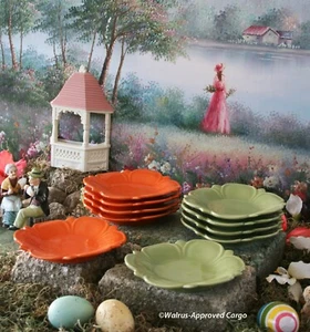 PIER 1 FLORAL-SHAPED APPETIZER PLATES (10) – ENJOY GARDEN-FRESH TABLE SERVICE! - Picture 1 of 11