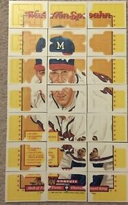 1989 Donruss Warren Spahn Complete Puzzle 63 Piece Set - Milwaukee Braves