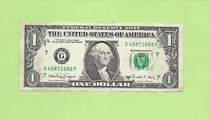 1988A $1 WEB FED PRESS G 4587 1682 P .... FRONT PLATE-4, BACK-8 RUN-8 - Picture 1 of 2