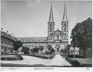 Bamberg. St. Michaelskirche, NPG Steglitz-Berlin gran foto original alrededor de 1910 - Imagen 1 de 3