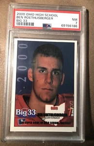 2000 OHIO HIGH SCHOOL BEN ROETHLISBERGER BIG 33 COMPLETE SET PSA 7 NICE! - Bild 1 von 2