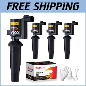 Upgrade Your Ride: 4 Ignition Coils with 10-15% Power Boost, Easy Plug and Play - Picture 1 of 8