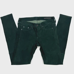 Pantalon cuir agneau Rag & Bone daim vert forêt skinny jeans taille 26 - Photo 1/12