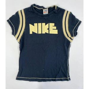 Very Rare Nike Vintage Cropped Athletic Shirt 70's 80's Single Stitch Sm / Med - Picture 1 of 6