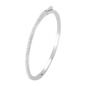 1ct Bangle Bracelet Cuff White Gold Diamond Test Pass Lab-Created VVS1/D 17cm - Picture 1 of 5