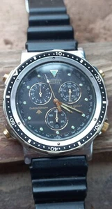 Cronografo Citizen Promaster quadrante nero per riparazione - Foto 1 di 3