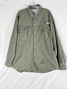 Columbia PFG Mens Shirt XL Long Sleeve Lined Vented Omni Shade Outdoors Hiking - Picture 1 of 6