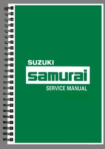 SUZUKI SAMURAI WORKSHOP MANUAL WORKSHOP SERVICE REPAIR ENGLISH - Picture 1 of 4