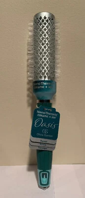 Olivia Garden Green NanoThermic Ceramic + Ion Round Thermal Brush - NT-34AS - Image 1 of 2