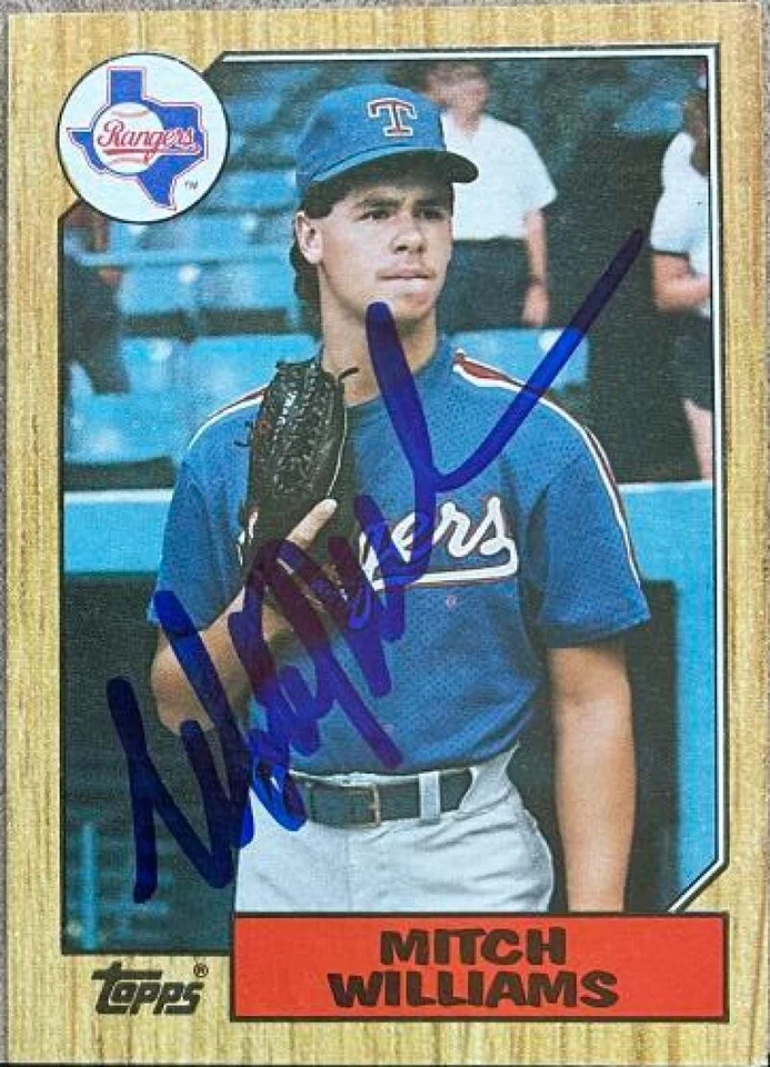 Topps #291 1987 autografiado por Mitch Williams Foto 1 de 1