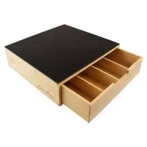 PORTA CIALDE IN BAMBU O CAPSULE - CONTENITORE - CASSETTO - 31,5X30X10CM - Imagen 1 de 6
