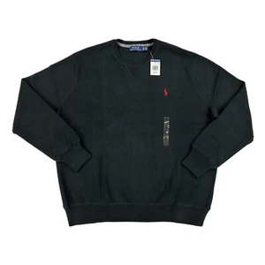 Suéter Polo Ralph Lauren Grande y Alto Manga Larga Cuello Redondo Algodón - Negro - 1XB - Imagen 1 de 2