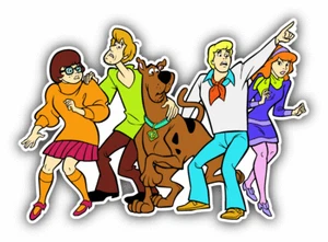 Scooby Doo Family Happy Cartoon Car Bumper Sticker Decal 5'' x 3'' - Afbeelding 1 van 1