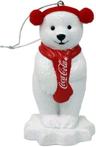 Kurt Adler Coca-Cola® Oso Polar Brillante Adorno de Navidad CC1192 - Imagen 1 de 5